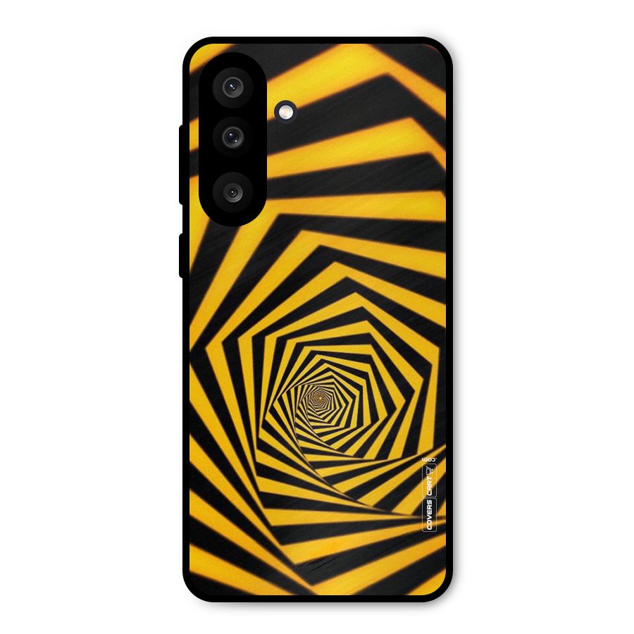 Taxi Pattern Metal Back Case for Galaxy M56