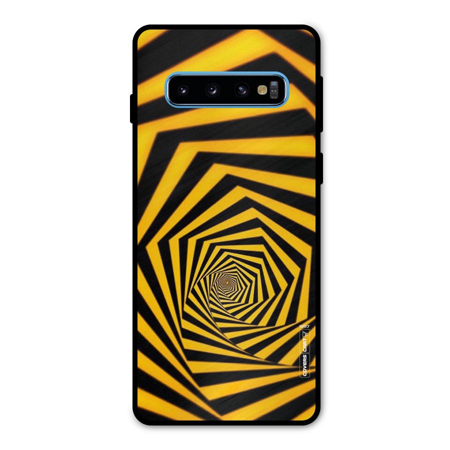 Taxi Pattern Metal Back Case for Galaxy S10