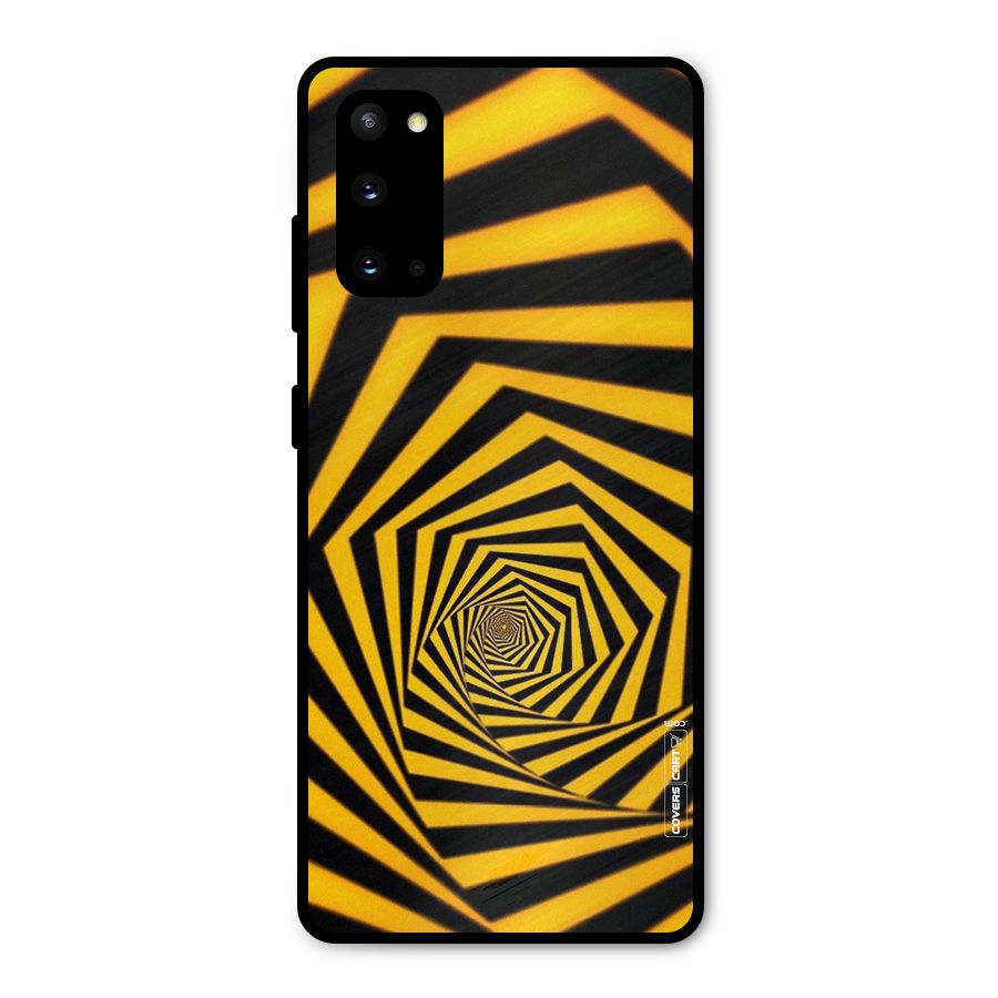 Taxi Pattern Metal Back Case for Galaxy S20