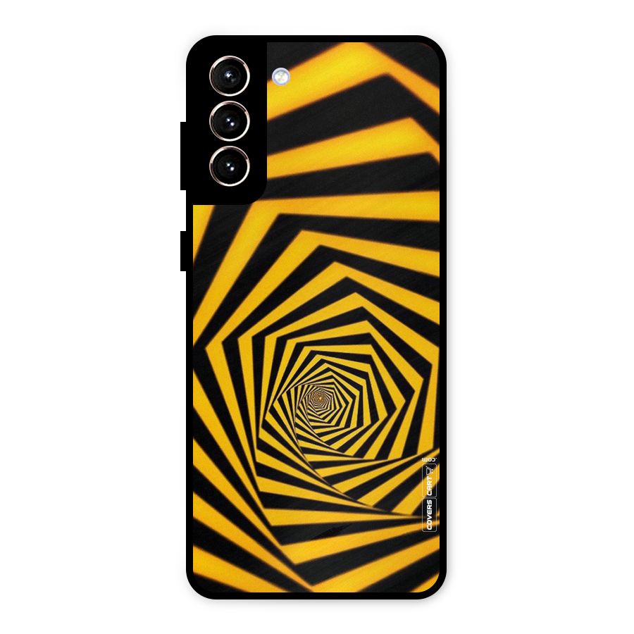Taxi Pattern Metal Back Case for Galaxy S21 Plus