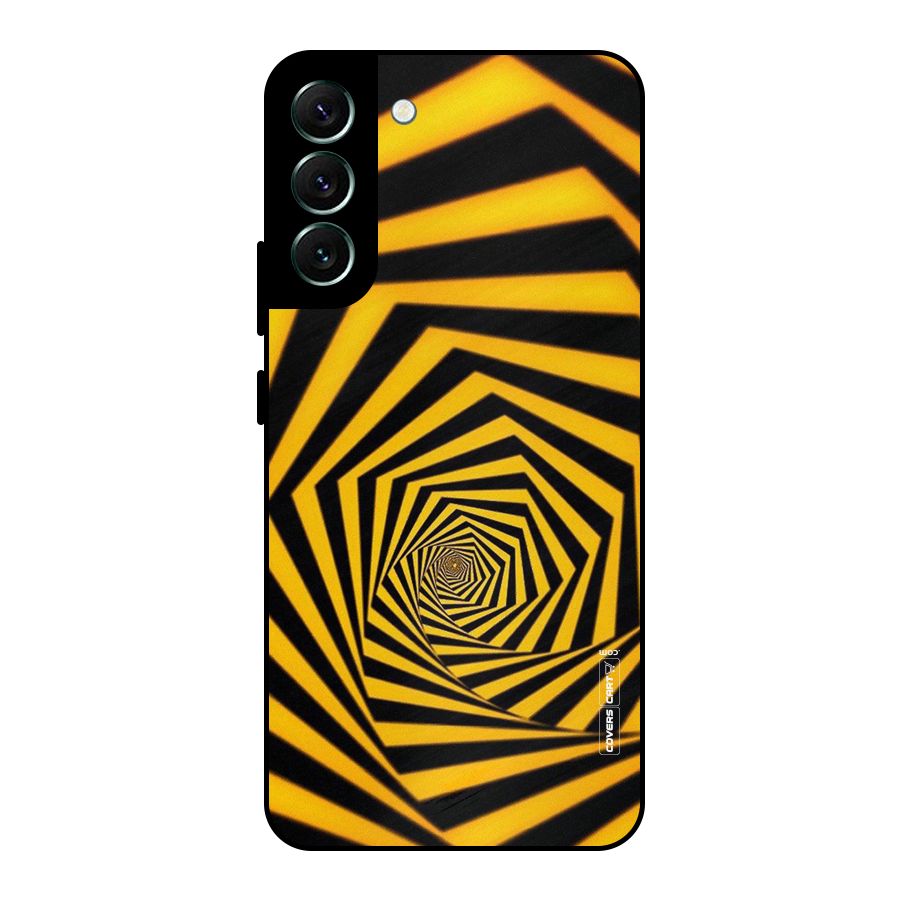Taxi Pattern Metal Back Case for Galaxy S22 Plus 5G