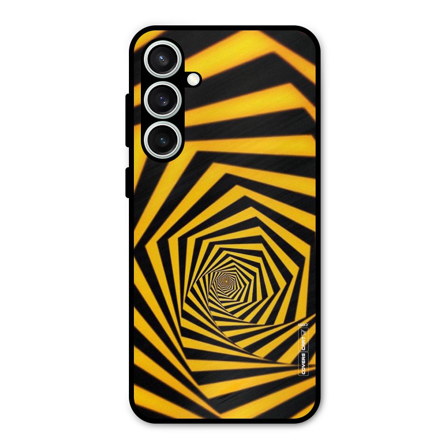 Taxi Pattern Metal Back Case for Galaxy S23 FE