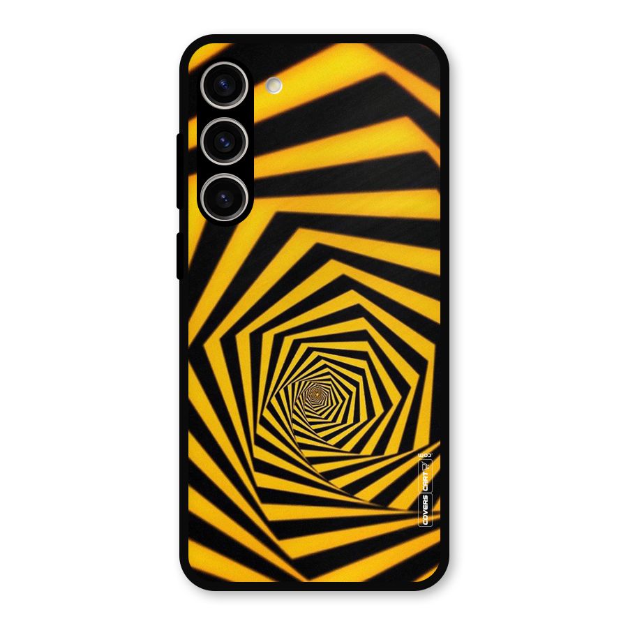 Taxi Pattern Metal Back Case for Galaxy S23 Plus