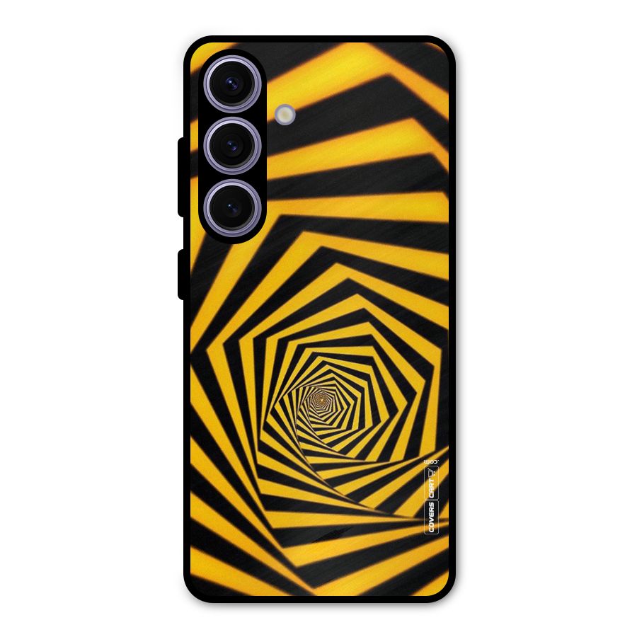 Taxi Pattern Metal Back Case for Galaxy S24