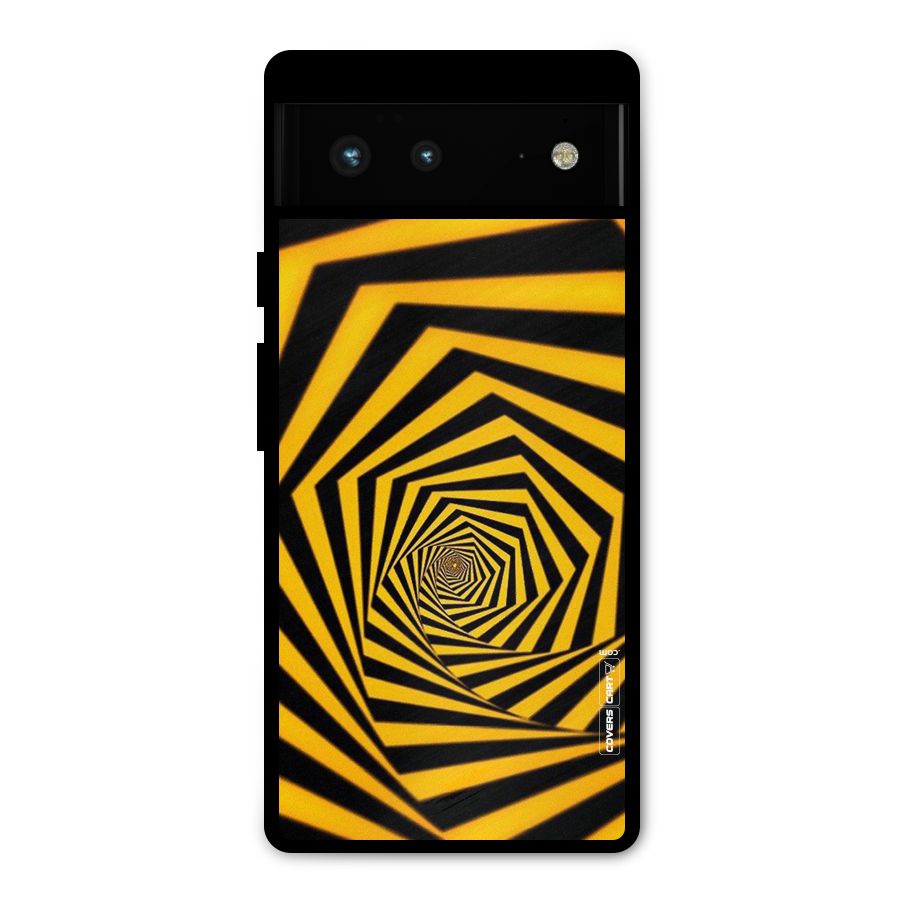 Taxi Pattern Metal Back Case for Google Pixel 6