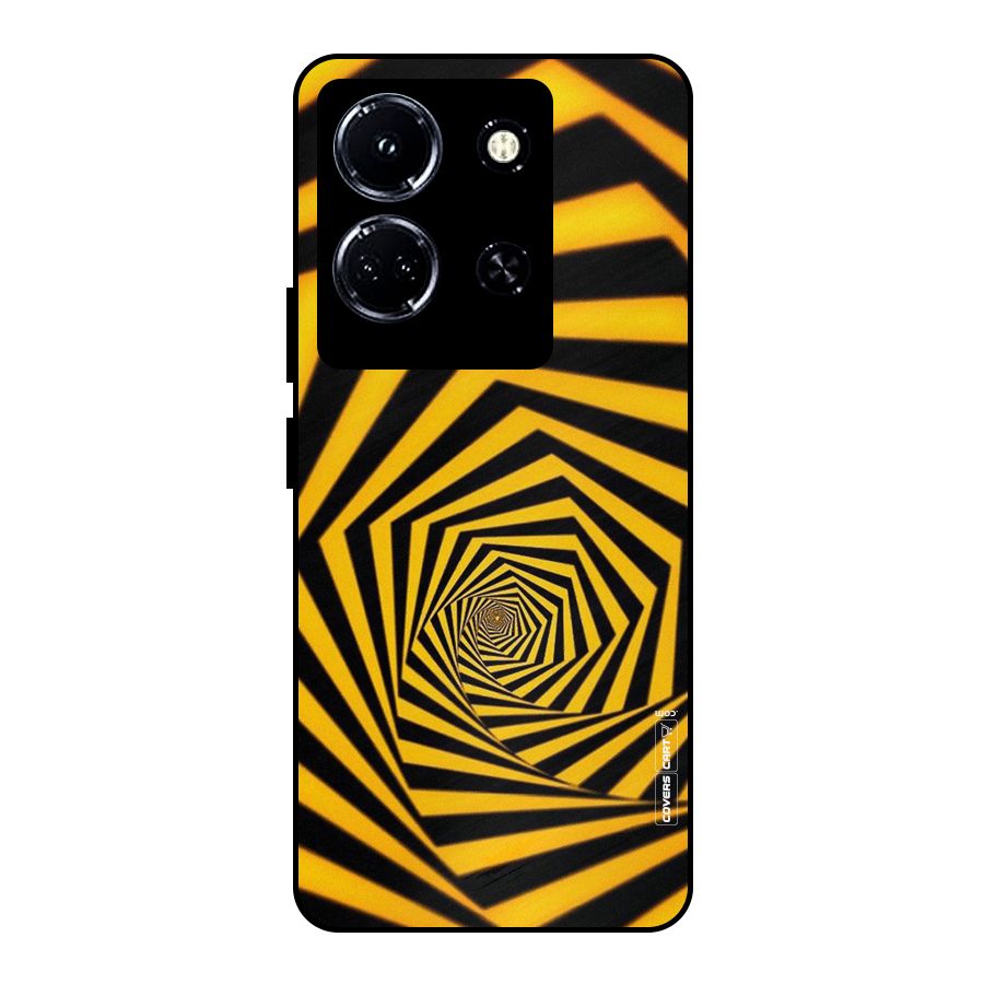 Taxi Pattern Metal Back Case for Infinix Note 30 5G