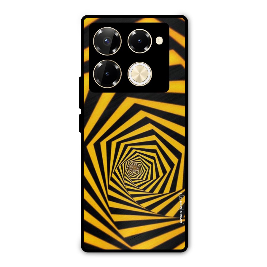 Taxi Pattern Metal Back Case for Infinix Note 40 Pro Plus