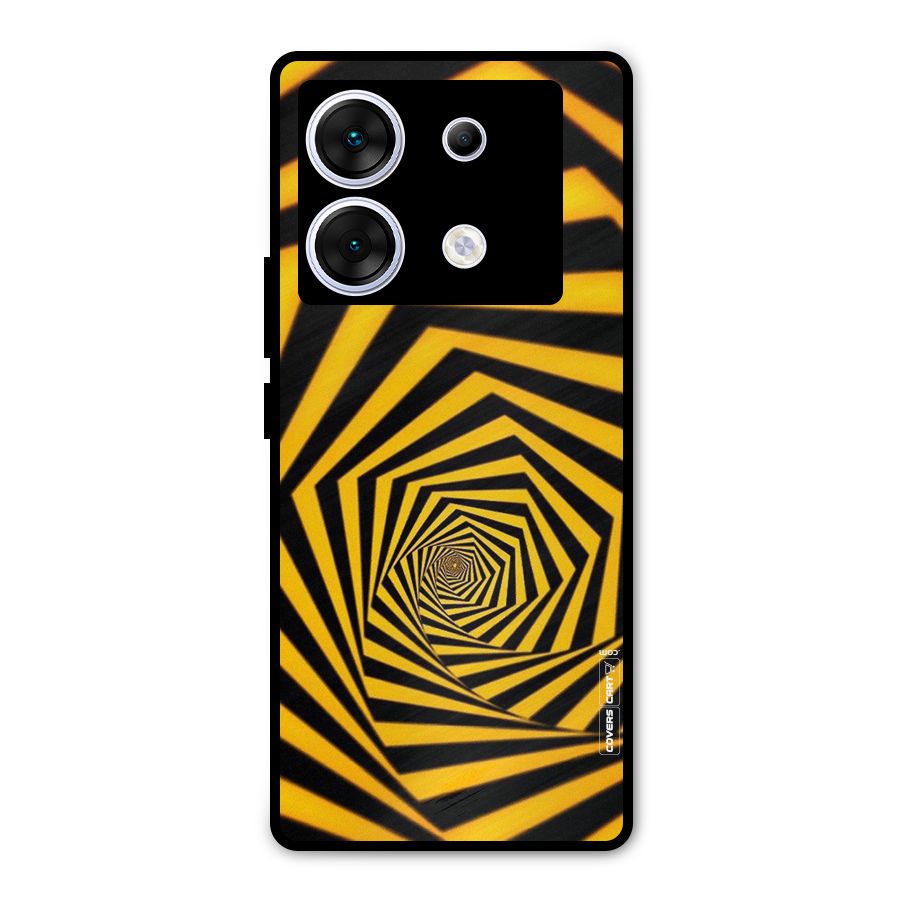 Taxi Pattern Metal Back Case for Infinix Zero 30 5G