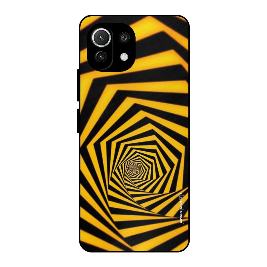 Taxi Pattern Metal Back Case for Mi 11 Lite NE 5G