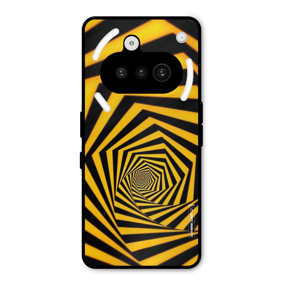 Taxi Pattern Metal Back Case for Nothing Phone 3a