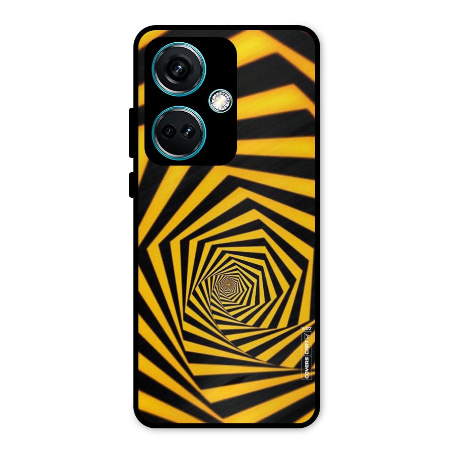 Taxi Pattern Metal Back Case for OnePlus Nord CE 3 5G