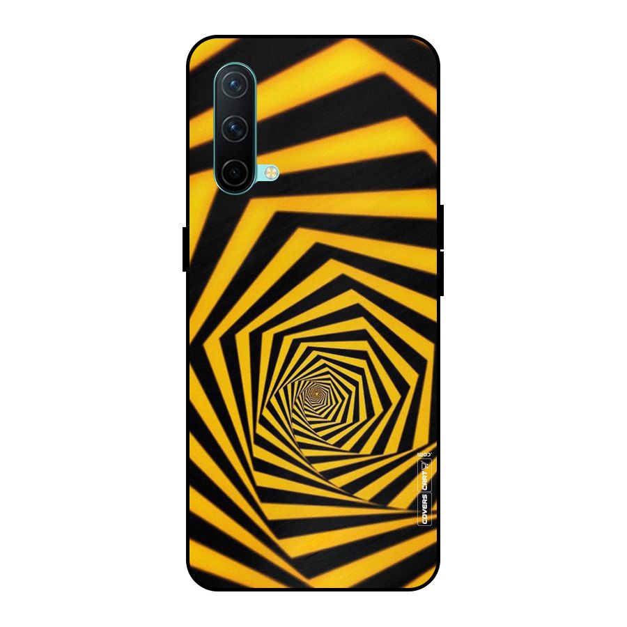 Taxi Pattern Metal Back Case for OnePlus Nord CE 5G