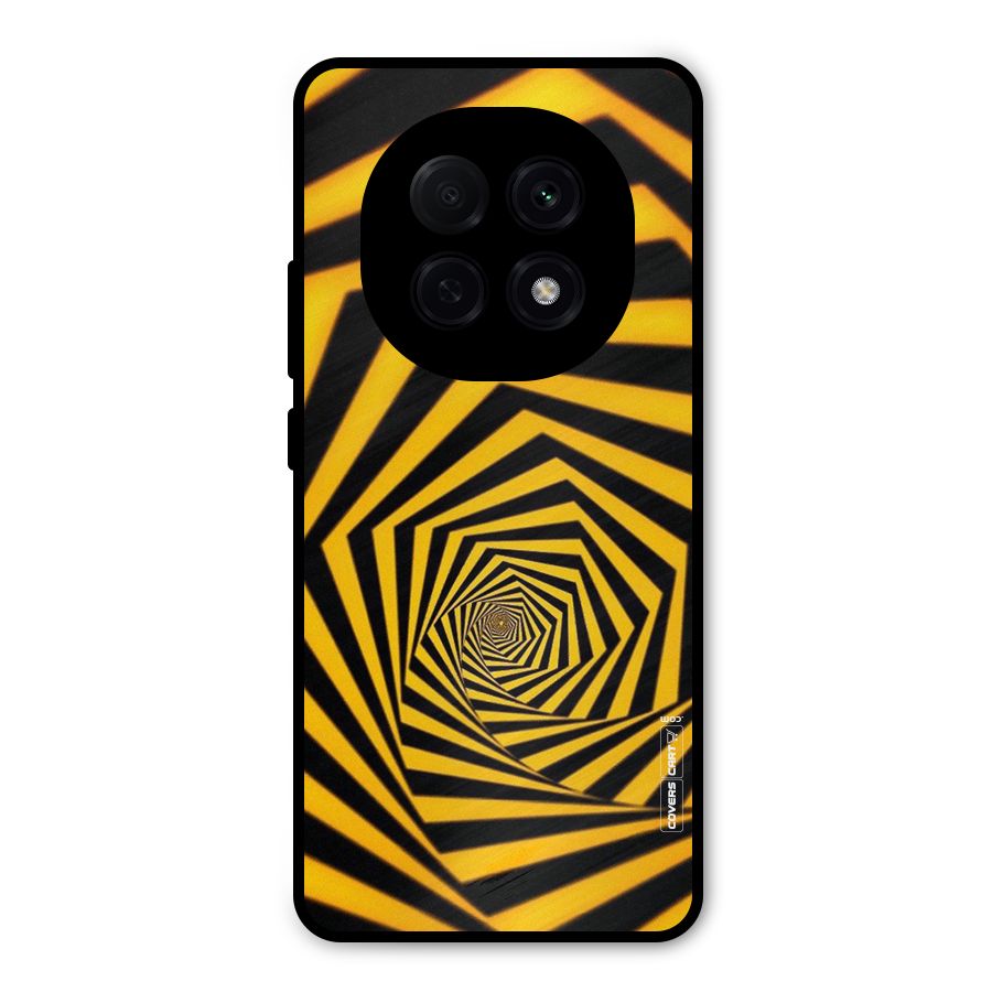 Taxi Pattern Metal Back Case for Oppo F29 Pro