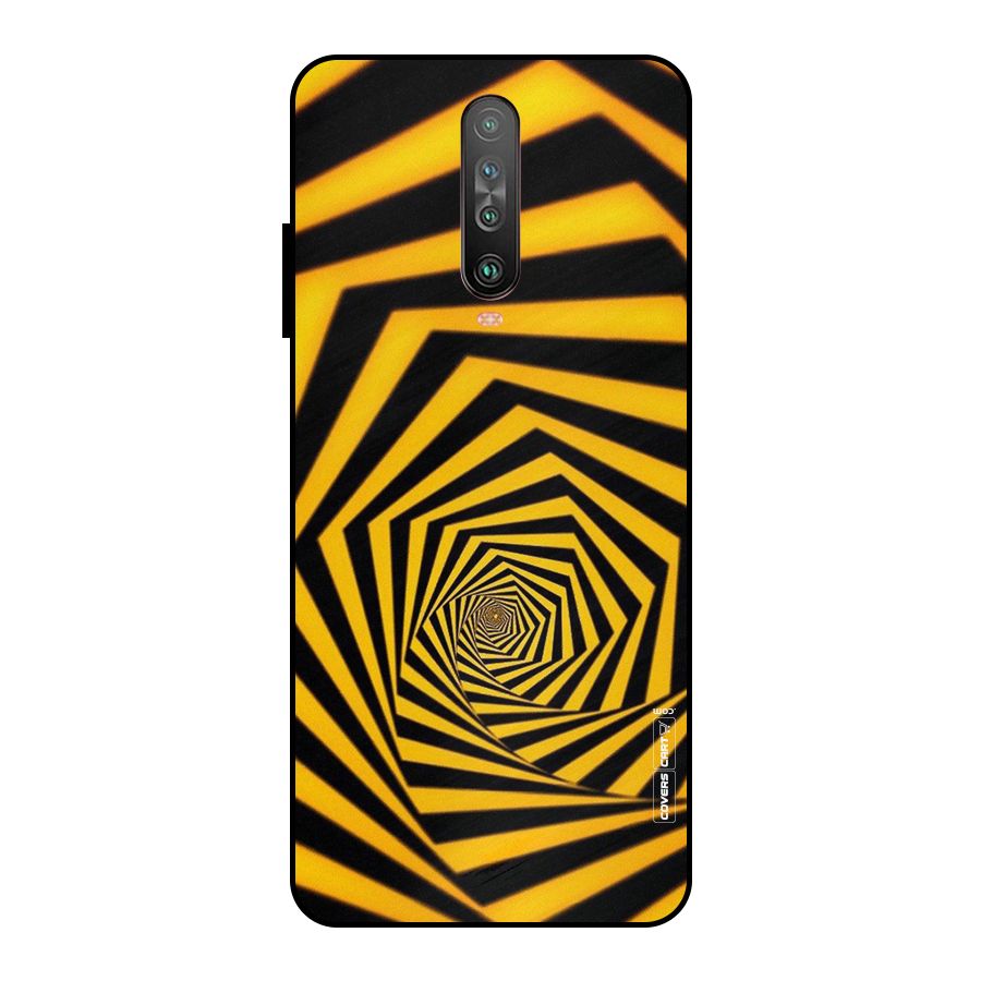 Taxi Pattern Metal Back Case for Poco X2