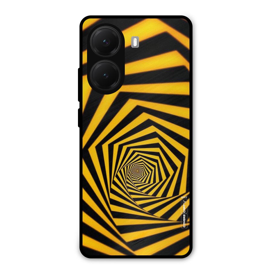 Taxi Pattern Metal Back Case for Poco X7 Pro
