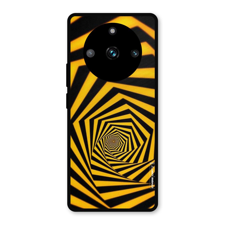 Taxi Pattern Metal Back Case for Realme 11 Pro Plus