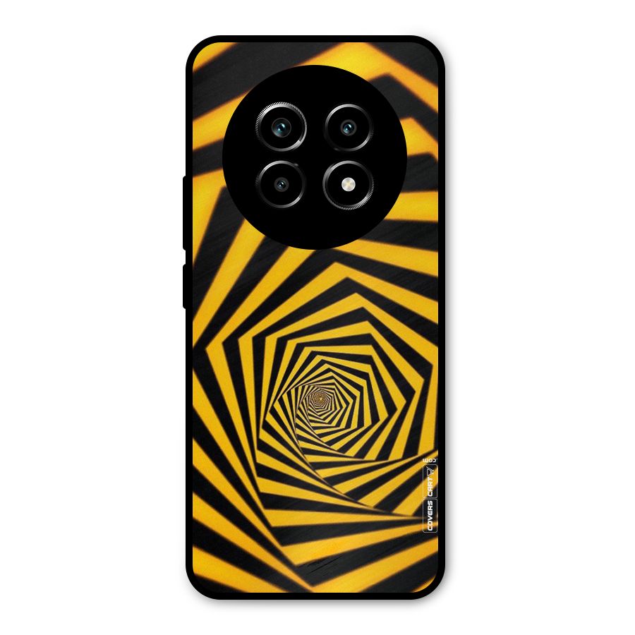 Taxi Pattern Metal Back Case for Realme 13 Pro
