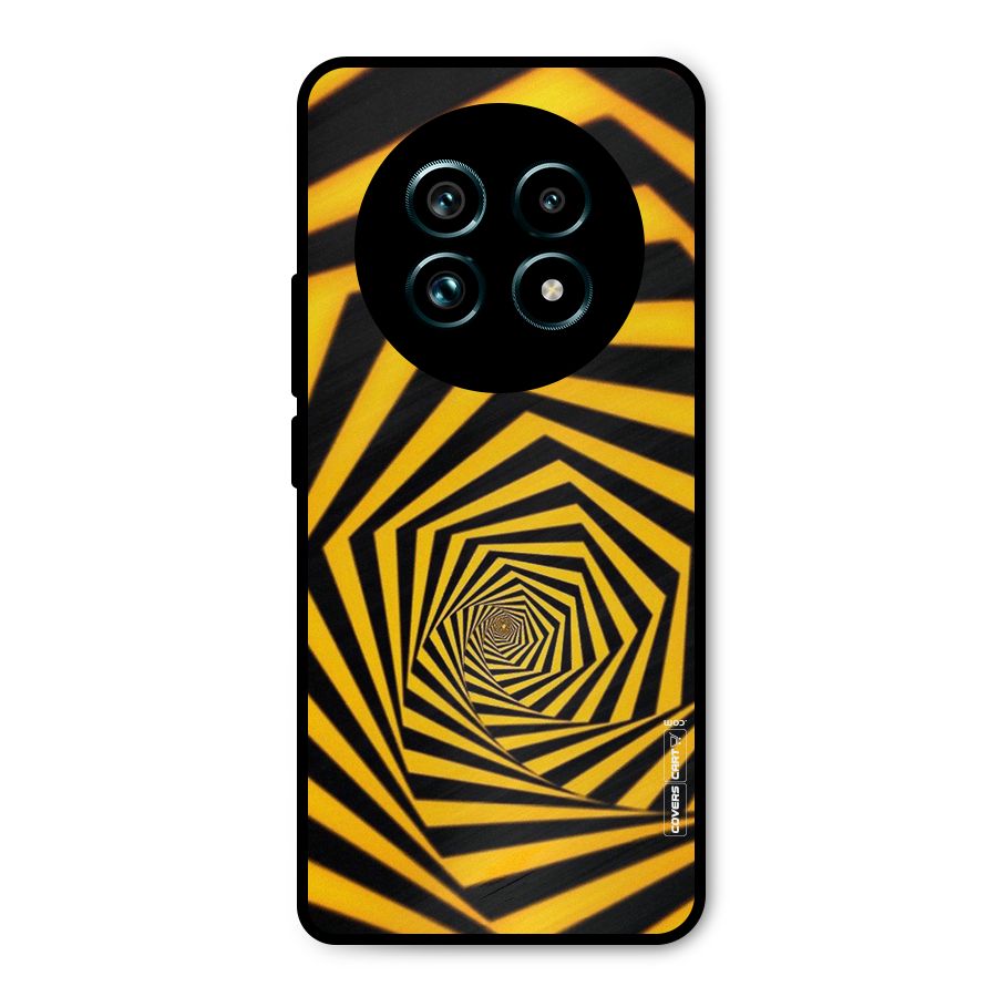 Taxi Pattern Metal Back Case for Realme 13 Pro Plus