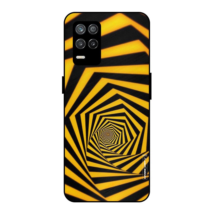 Taxi Pattern Metal Back Case for Realme 9 5G