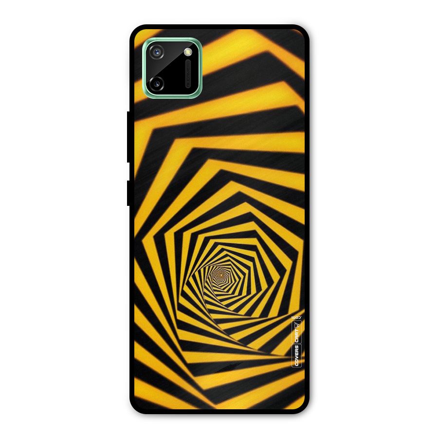 Taxi Pattern Metal Back Case for Realme C11