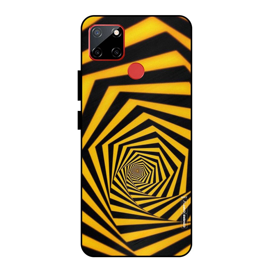 Taxi Pattern Metal Back Case for Realme C12