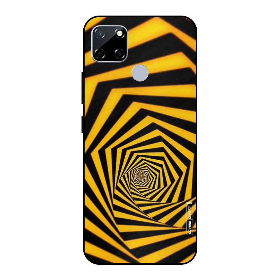 Taxi Pattern Metal Back Case for Realme Narzo 20