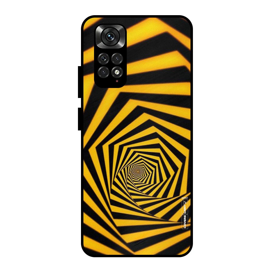 Taxi Pattern Metal Back Case for Redmi Note 11 Pro