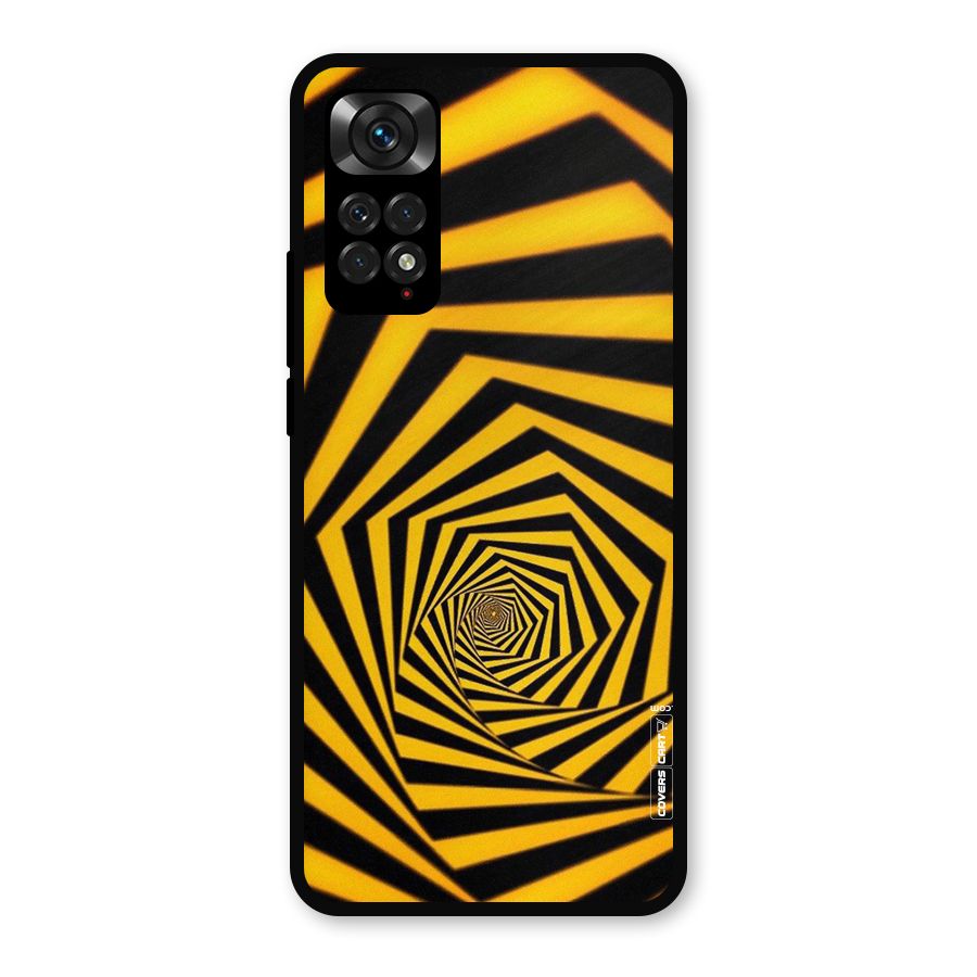 Taxi Pattern Metal Back Case for Redmi Note 11s