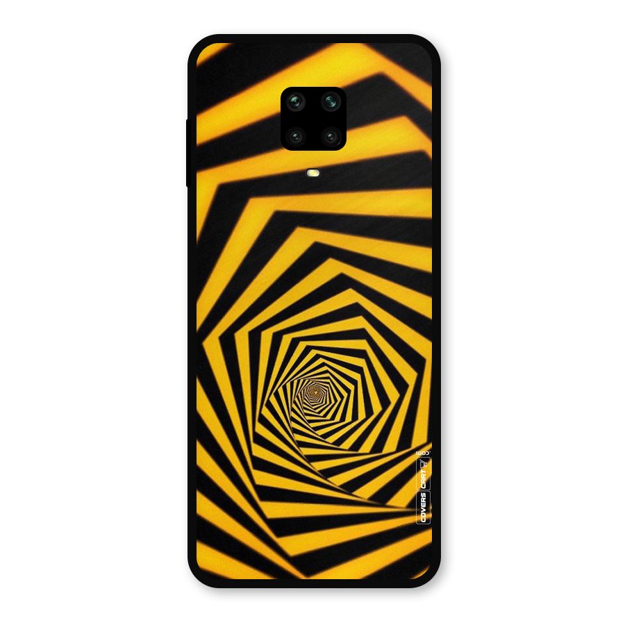 Taxi Pattern Metal Back Case for Redmi Note 9 Pro Max