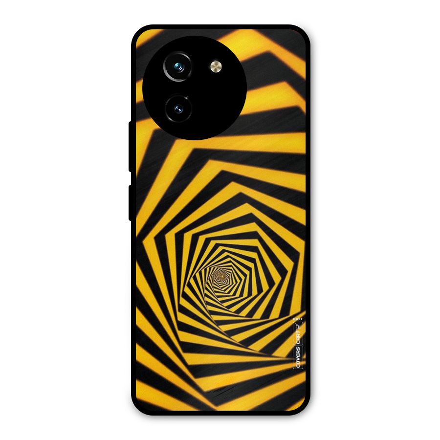 Taxi Pattern Metal Back Case for Vivo T3x