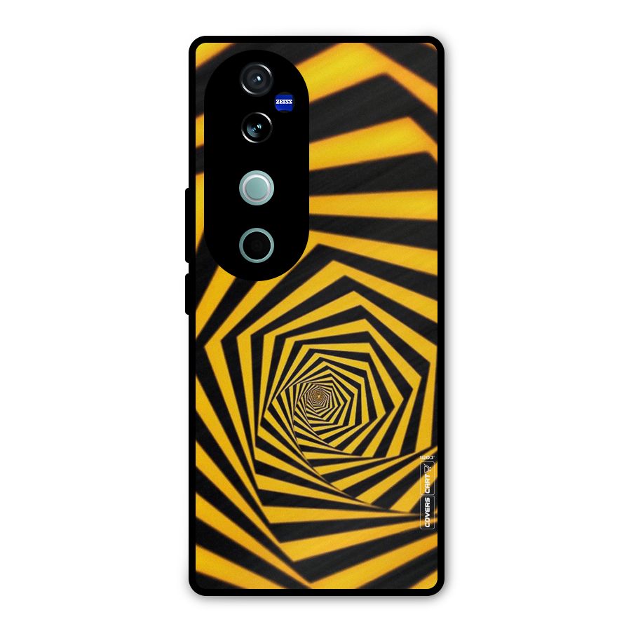 Taxi Pattern Metal Back Case for Vivo V40