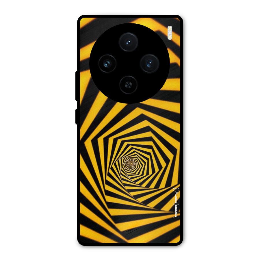 Taxi Pattern Metal Back Case for Vivo X100