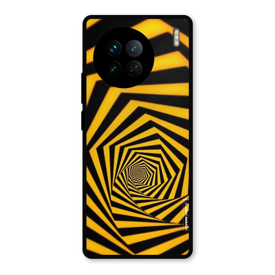 Taxi Pattern Metal Back Case for Vivo X90