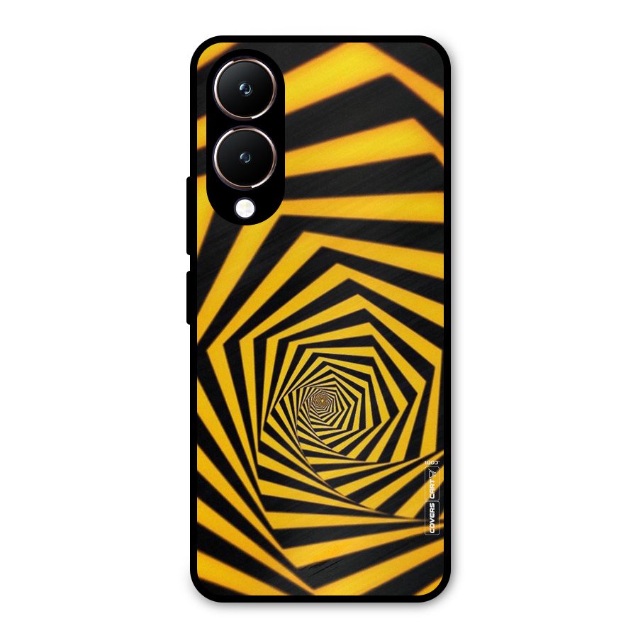 Taxi Pattern Metal Back Case for Vivo Y28
