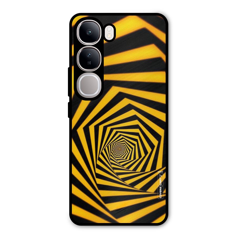 Taxi Pattern Metal Back Case for Vivo Y300