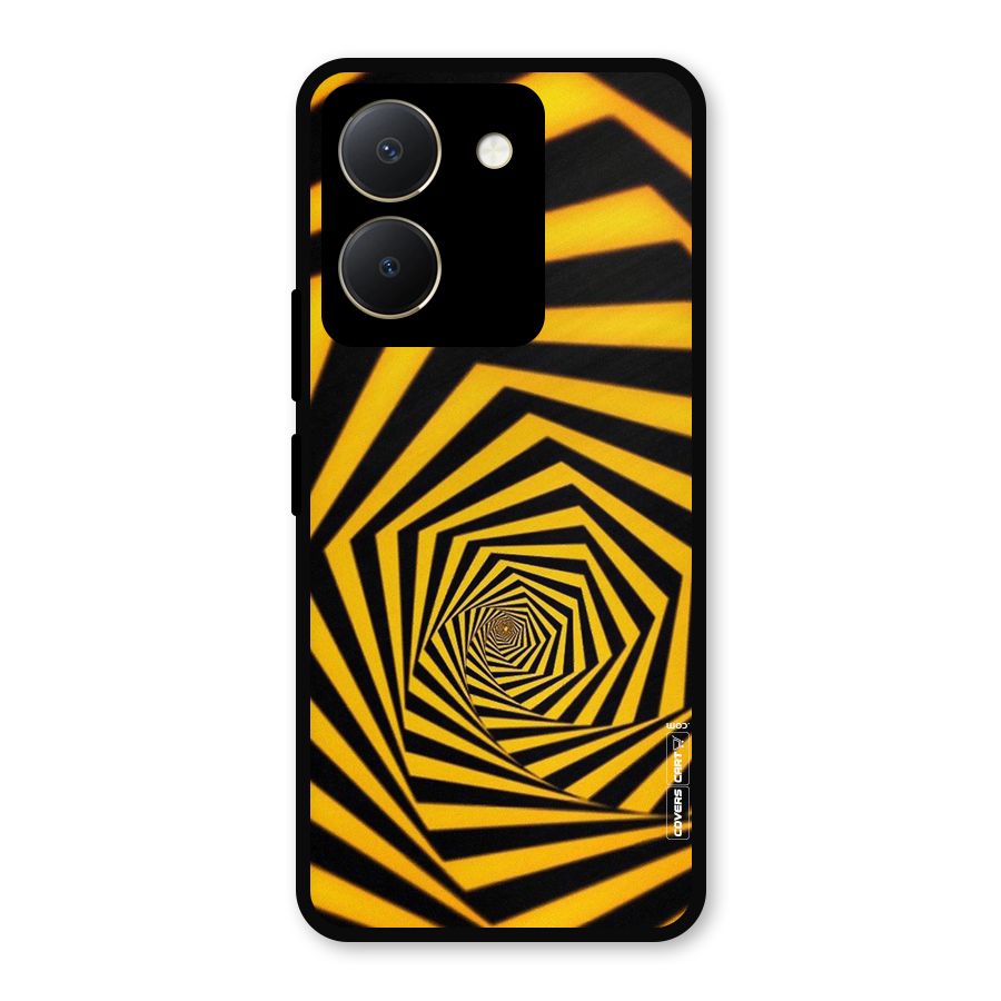 Taxi Pattern Metal Back Case for Vivo Y36