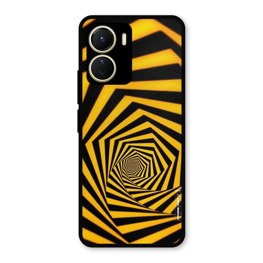 Taxi Pattern Metal Back Case for Vivo Y56