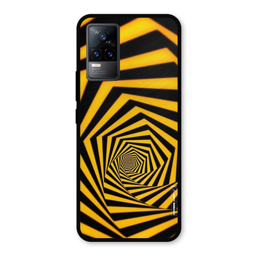 Taxi Pattern Metal Back Case for Vivo Y73