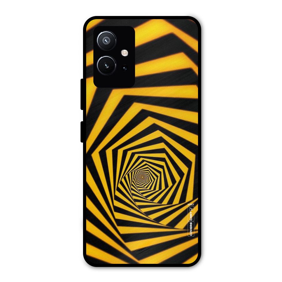 Taxi Pattern Metal Back Case for Vivo Y75 5G