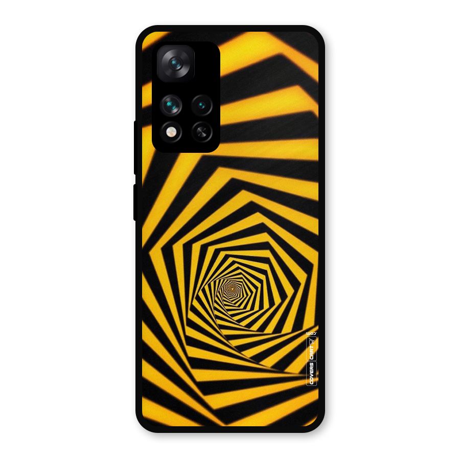 Taxi Pattern Metal Back Case for Xiaomi 11i Hypercharge 5G