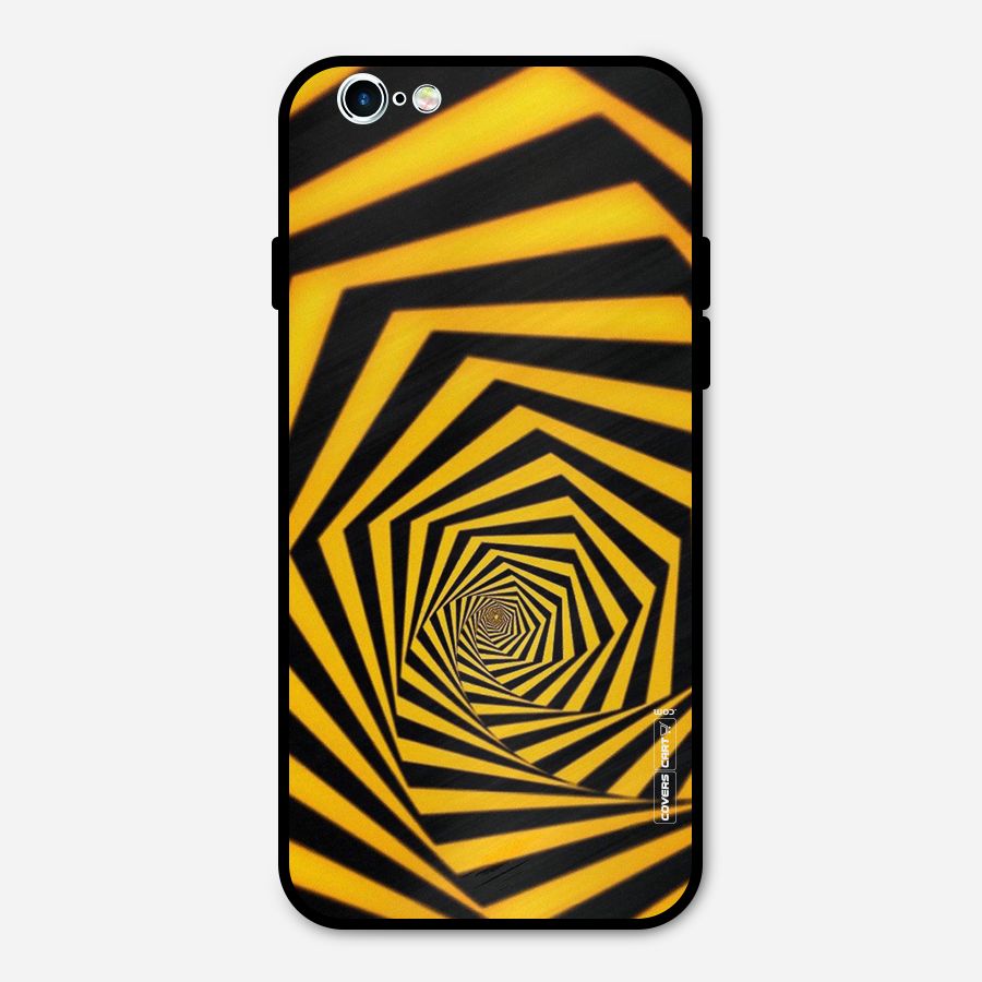Taxi Pattern Metal Back Case for iPhone 6 6s