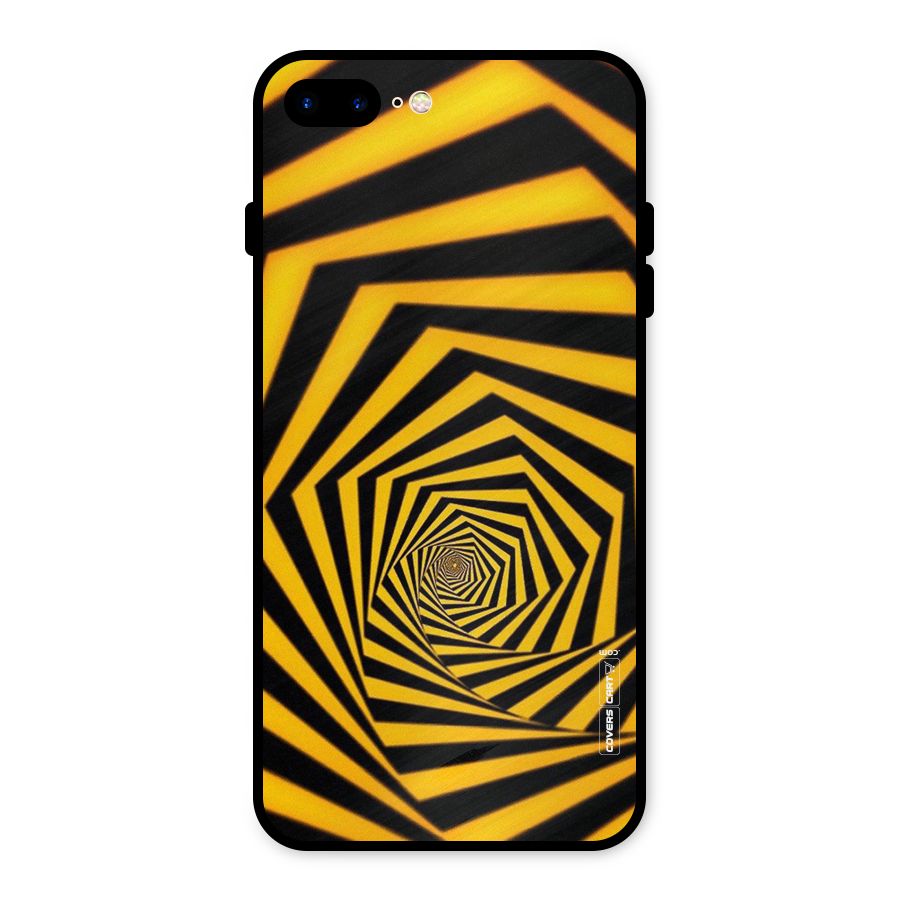 Taxi Pattern Metal Back Case for iPhone 8 Plus