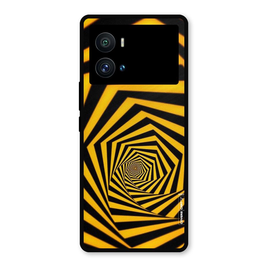 Taxi Pattern Metal Back Case for iQOO 9 Pro