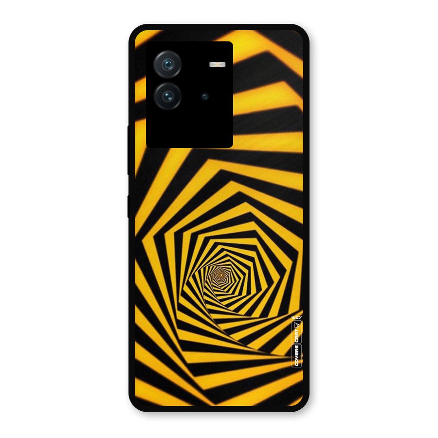 Taxi Pattern Metal Back Case for iQOO Neo 6 5G