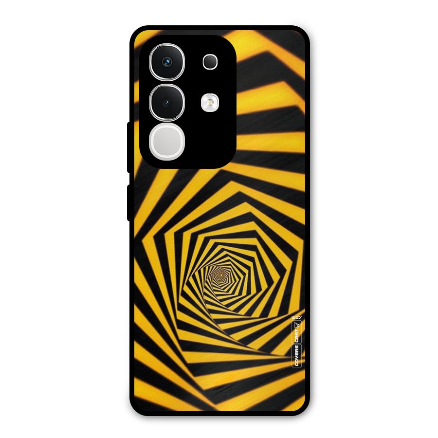 Taxi Pattern Metal Back Case for iQOO Z10x
