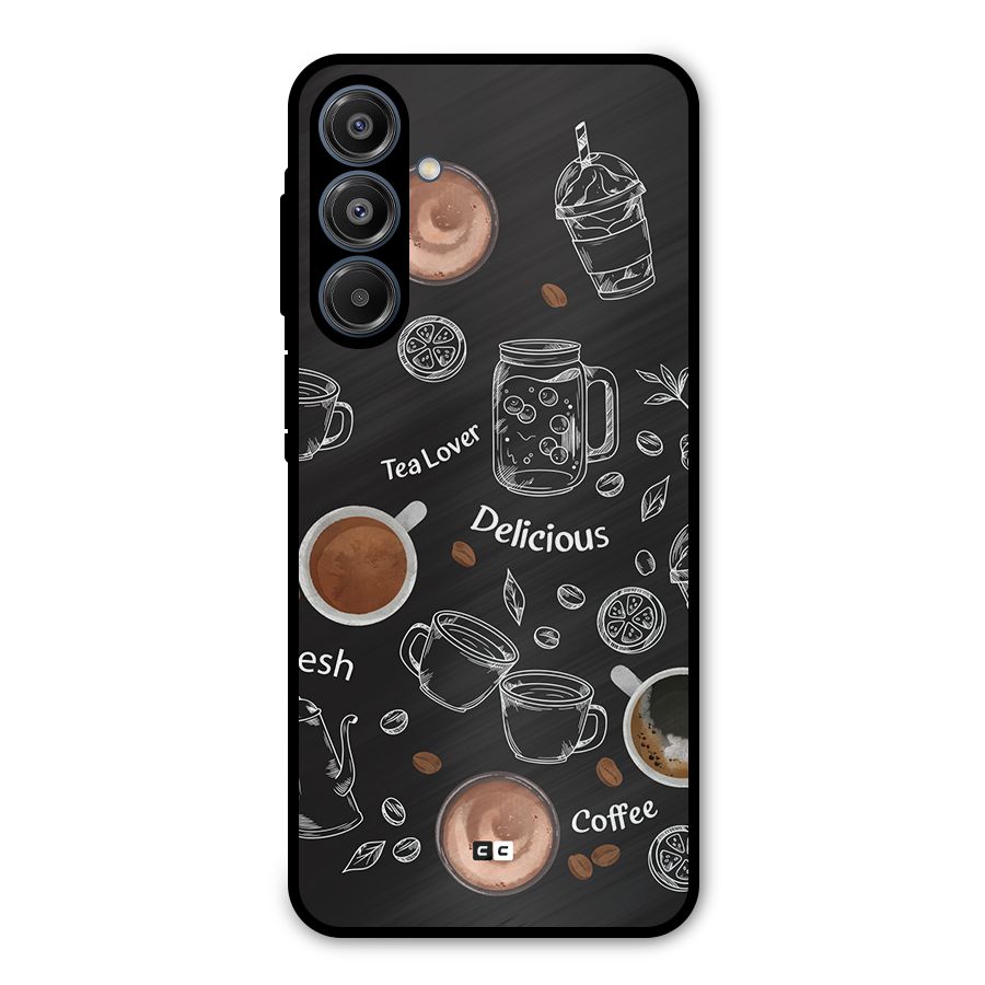 Tea And Coffee Mixture Metal Back Case for Galaxy A16 5G