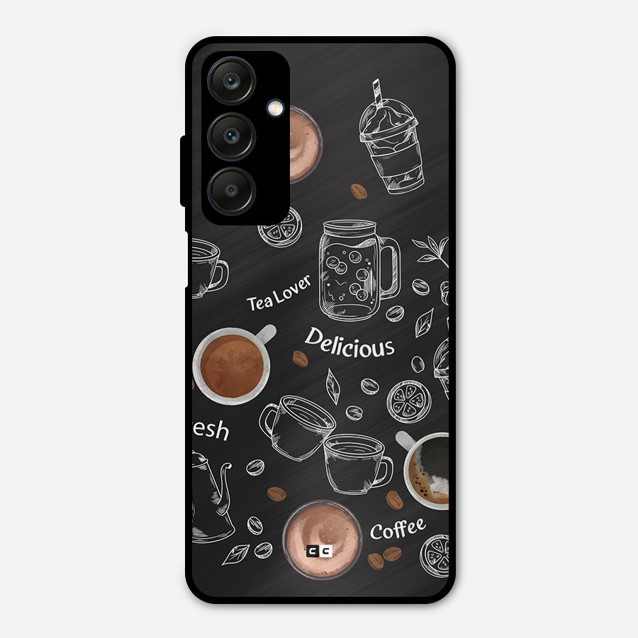 Tea And Coffee Mixture Metal Back Case for Galaxy A25 5G