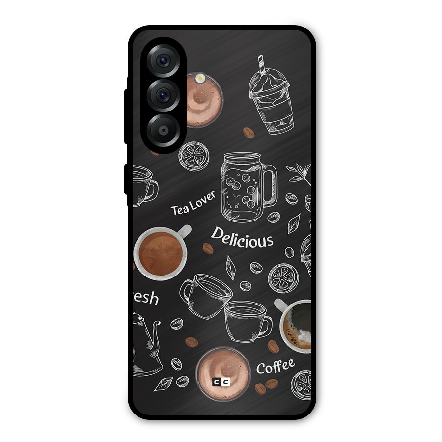 Tea And Coffee Mixture Metal Back Case for Galaxy A56