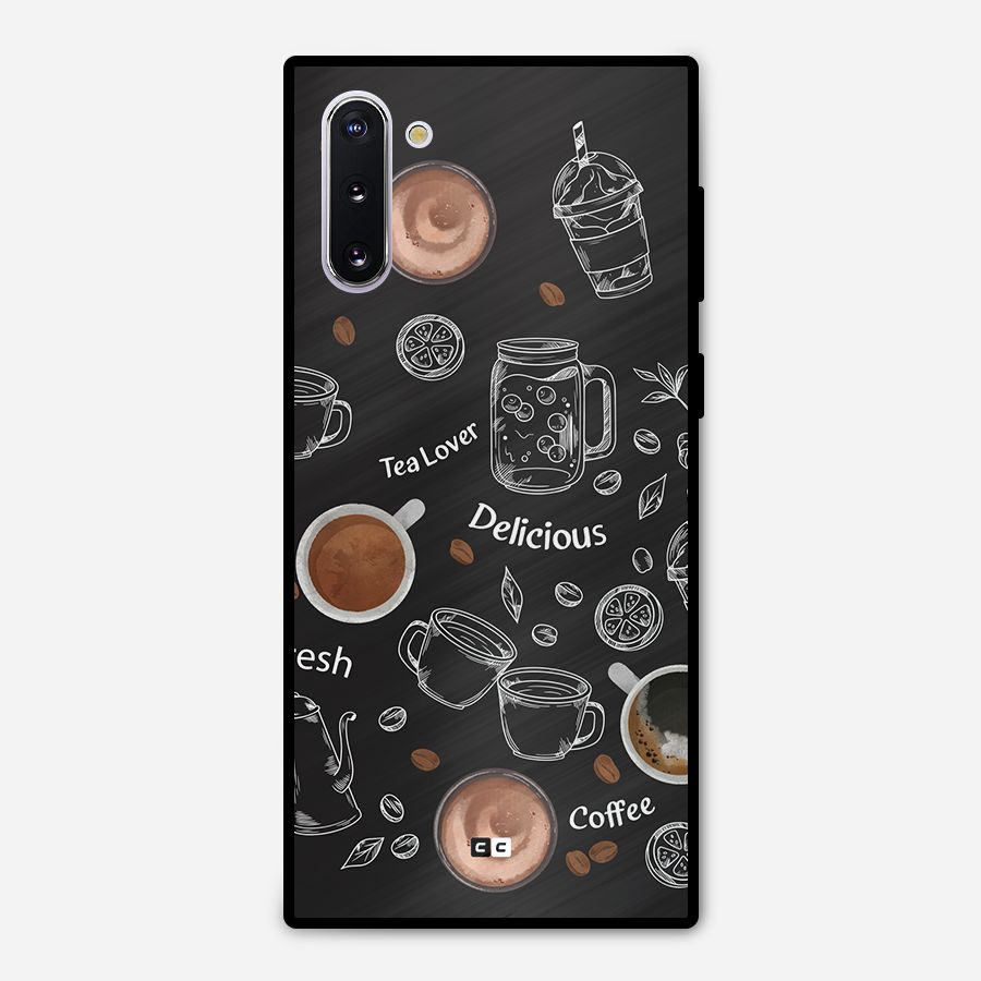 Tea And Coffee Mixture Metal Back Case for Galaxy Note 10