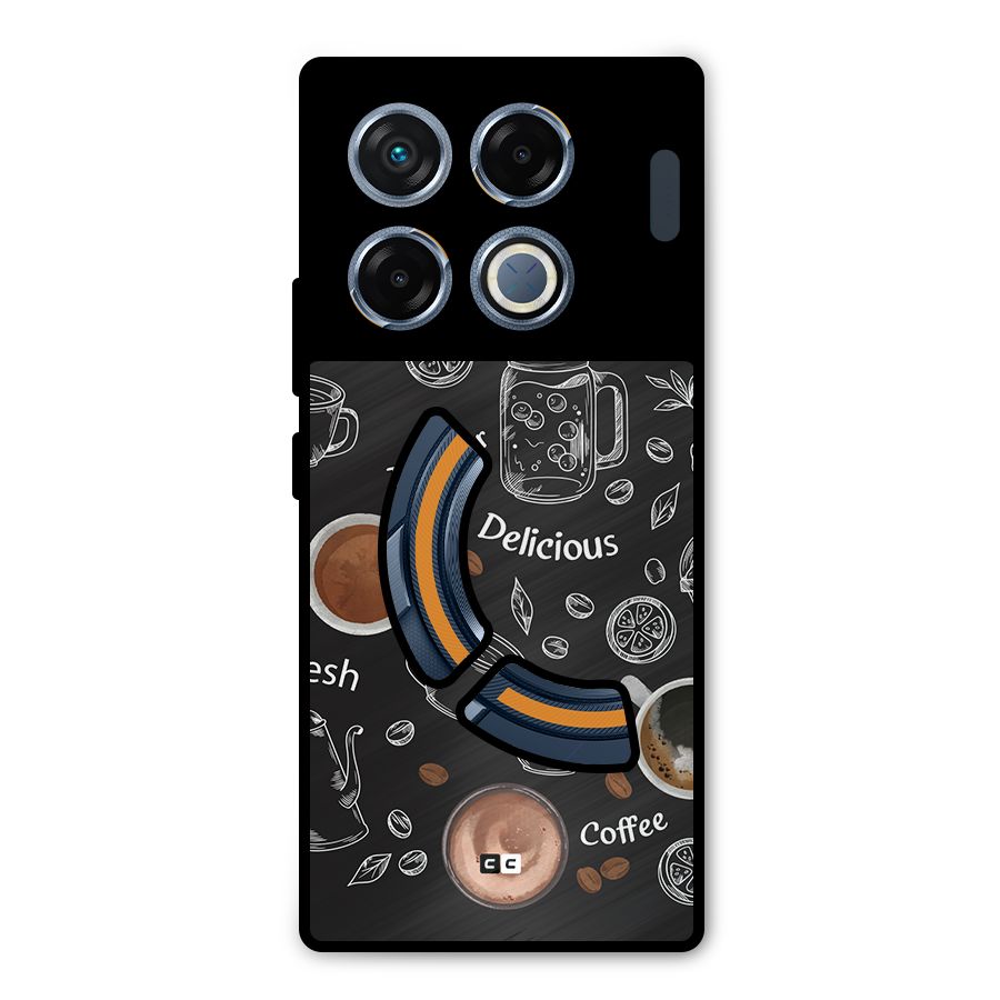Tea And Coffee Mixture Metal Back Case for Infinix GT 20 Pro